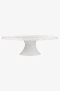 C63s White Basics Diamonds Footed Cake Stand — White