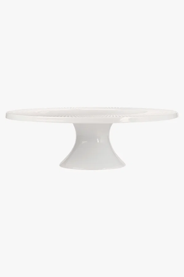 C63s White Basics Diamonds Footed Cake Stand — White C63s White Basics Diamonds Footed Cake Stand — White