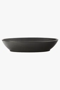 C63s Caviar Oval Bowl — Black