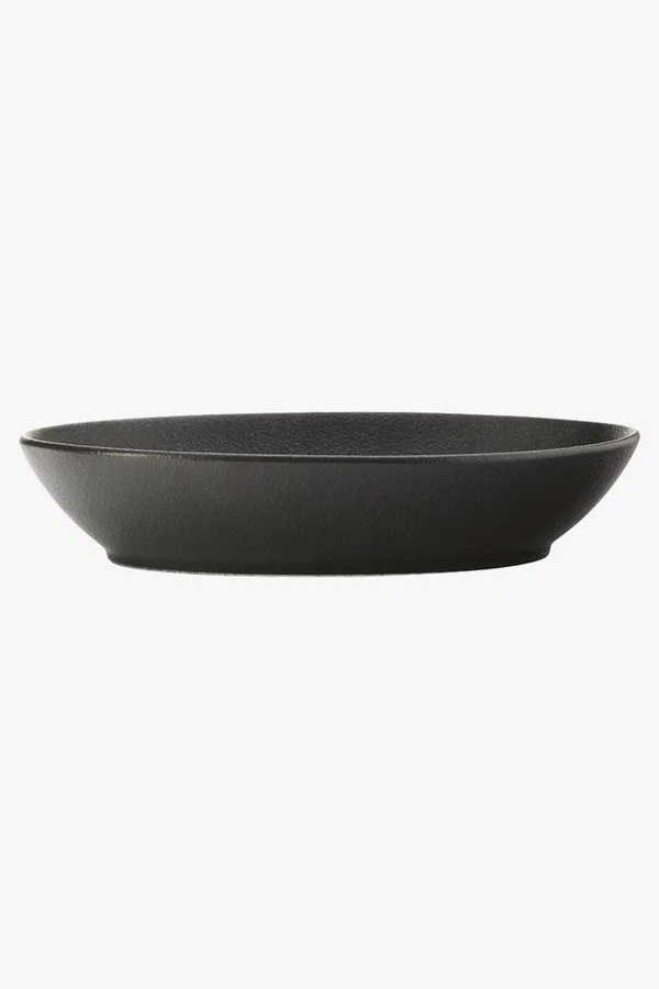 C63s Caviar Oval Bowl — Black