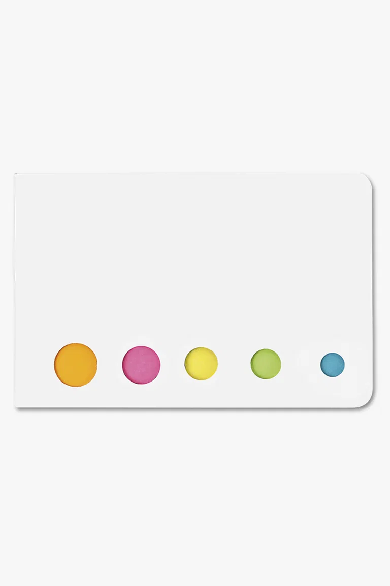 C63s Holder with Sticky Notes — White
