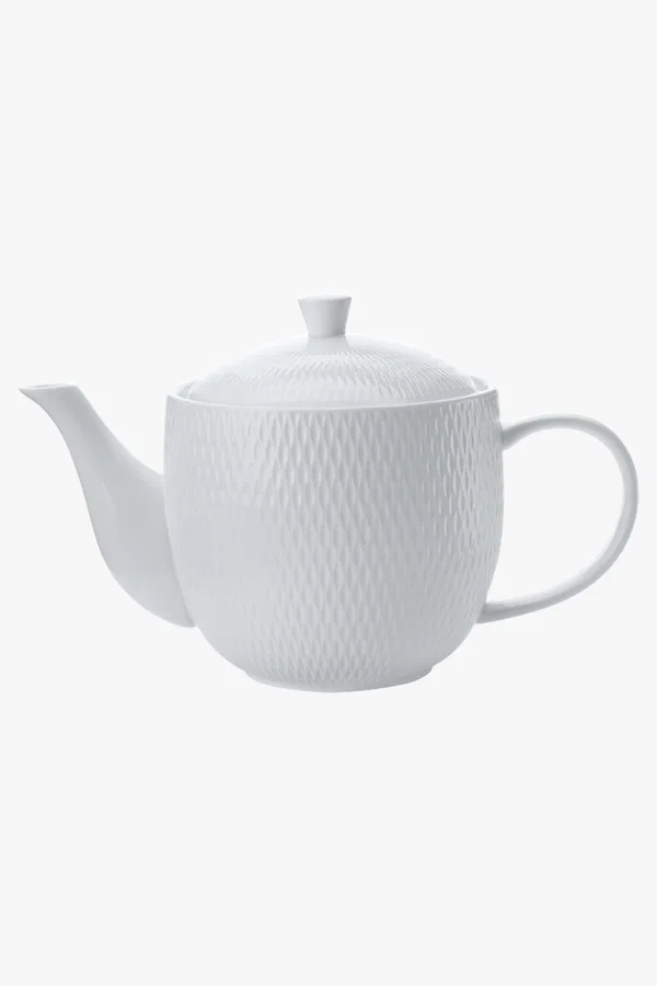 C63s White Basics Diamonds Teapot 800ml — White