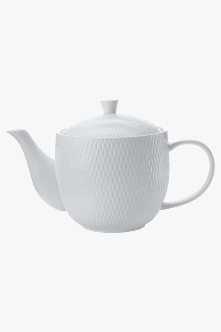 C63s White Basics Diamonds Teapot 800ml — White