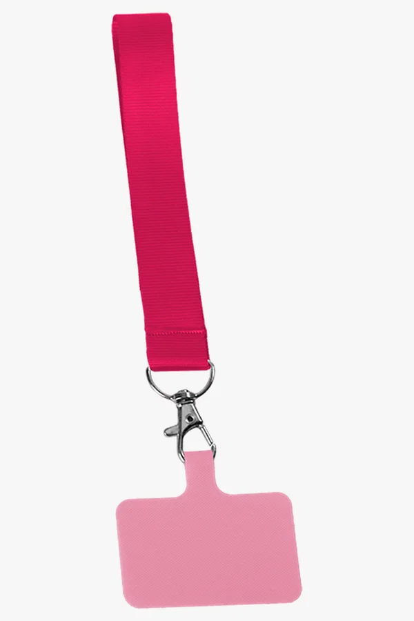 C63s Cellphone Petersham Wrist Lanyard — Fuchsia