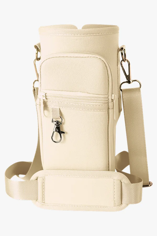 C63s Travel Cup Crossbody Carrier — Nude