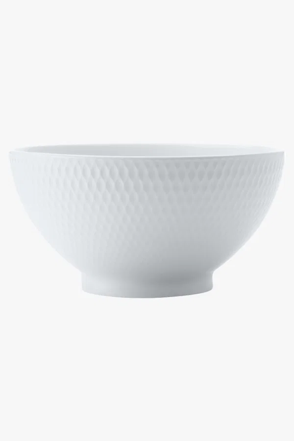 C63s White Basics Diamonds Rice Bowl — White