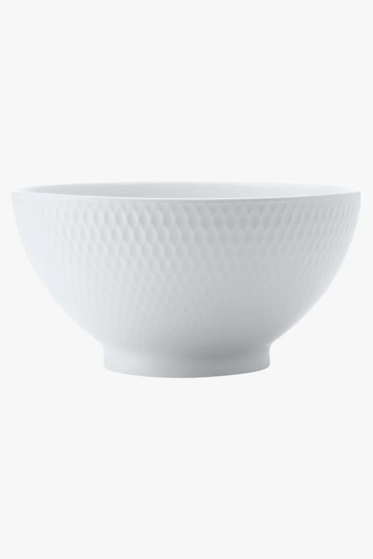 C63s White Basics Diamonds Rice Bowl — White