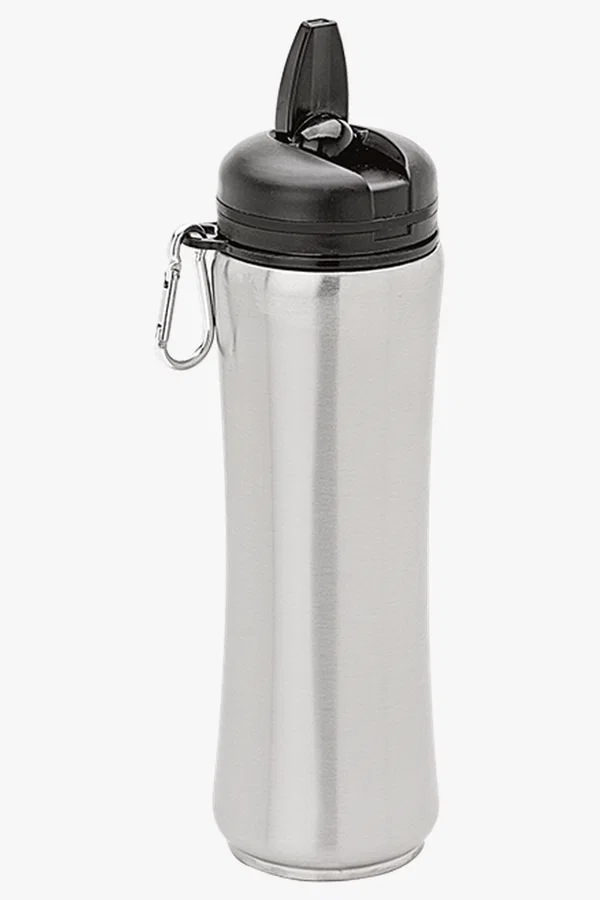 C63s 750ml Stainless Steel Bottle with Carabiner — Silver
