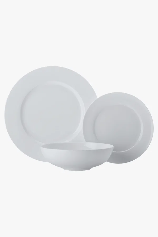 C63s Cashmere Villa Rim Dinner Set 12 Piece — White