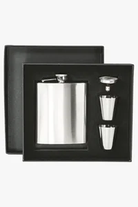 C63s Hip Flask Set — Silver