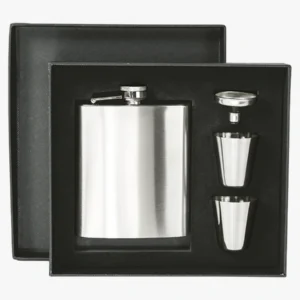 C63s Hip Flask Set — Silver