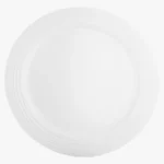 C63s Arctic White Round Platter — White