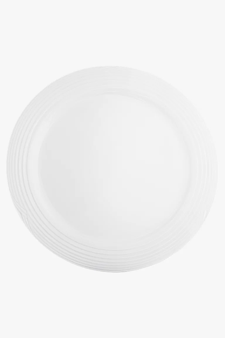 C63s Arctic White Round Platter — White