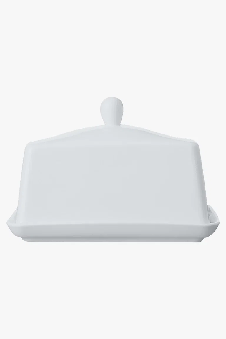 C63s White Basics Butter Dish — White