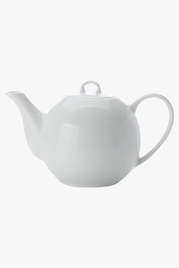 C63s White Basics Teapot 400ml — White