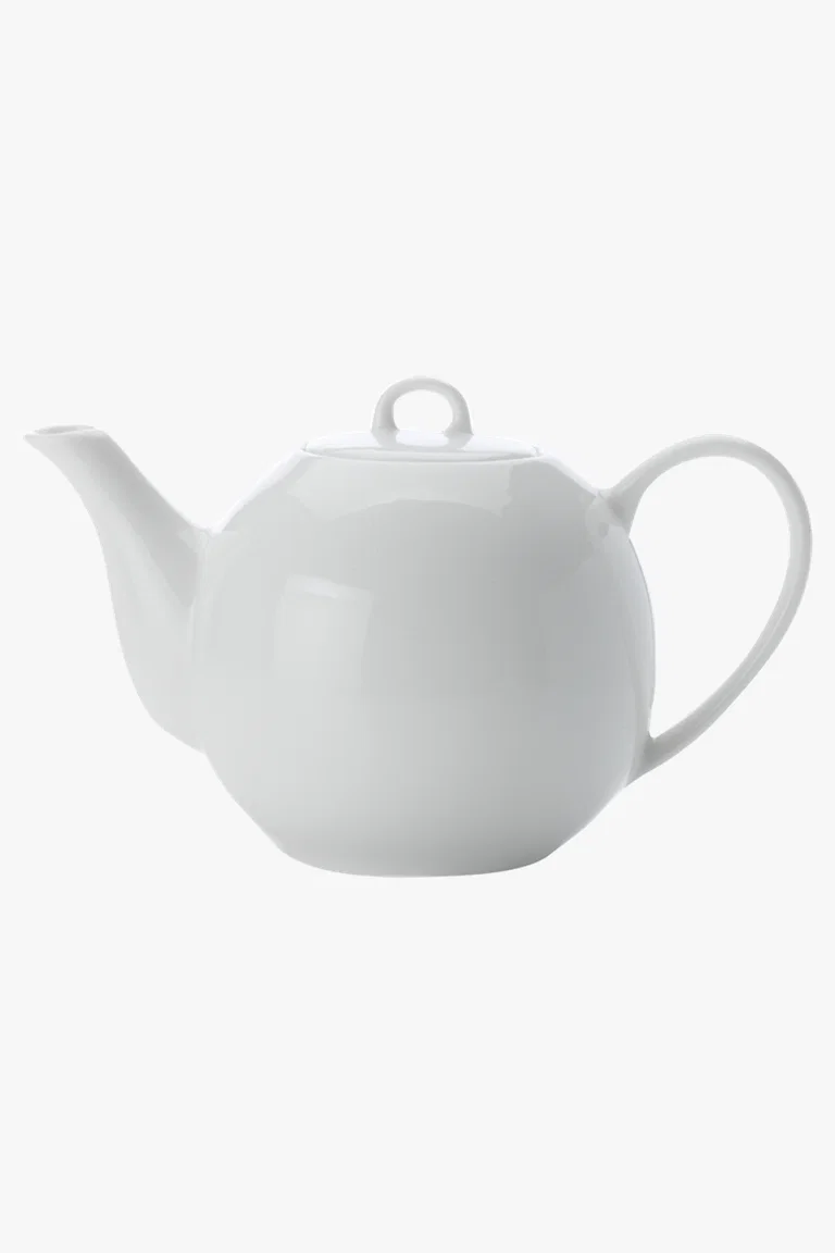 C63s White Basics Teapot 400ml — White