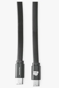 C63s IND Type-C to Type-C Flat Charger Cable — Black