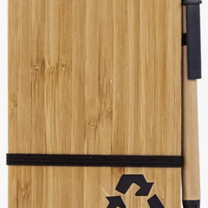 C63s Bamboo Notebook With Pen — Black