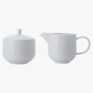 C63s Cashmere Sugar and Creamer Set — White