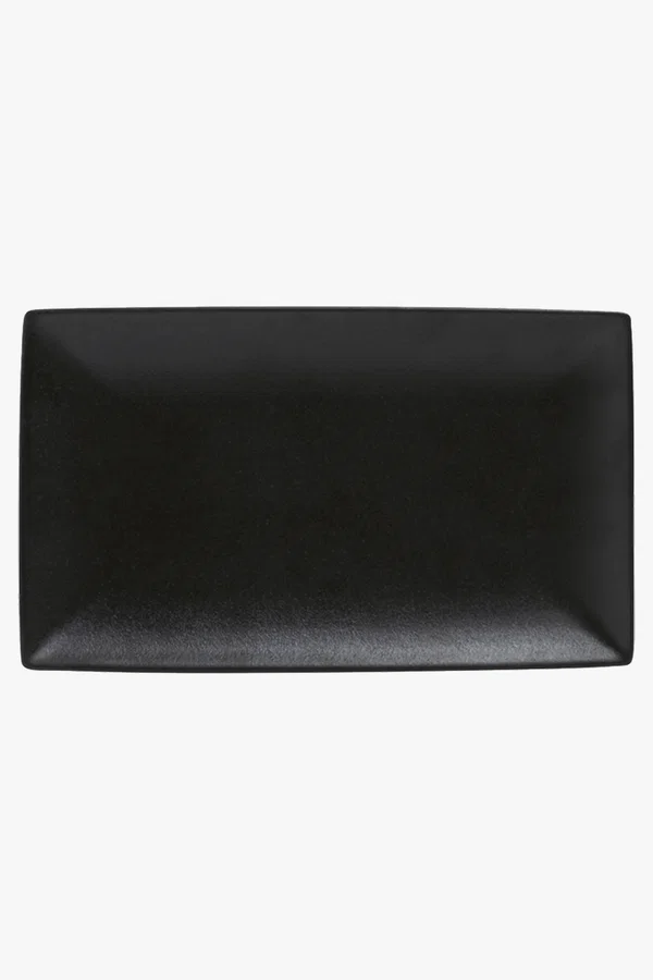 C63s Caviar Rectangle Platter — Black