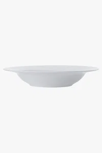 C63s Cashmere Rim Soup Bowl — White