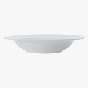 C63s Cashmere Rim Soup Bowl — White
