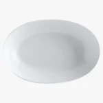 C63s White Basics Oval Bowl — White