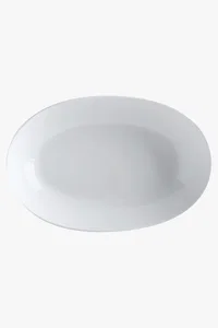 C63s White Basics Oval Bowl — White