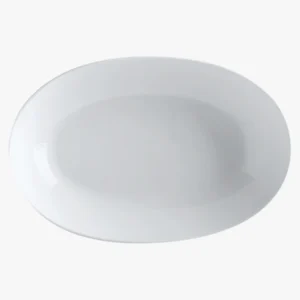 C63s White Basics Oval Bowl — White