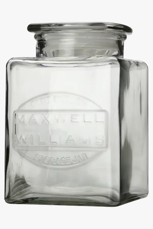 C63s Olde English Biscuit Jar — Clear