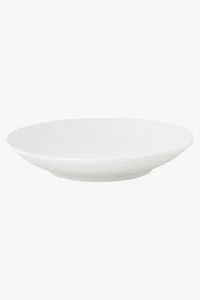 C63s White Basics Shallow Bowl — White