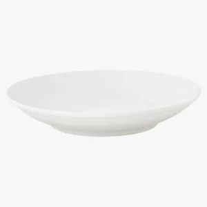 C63s White Basics Shallow Bowl — White