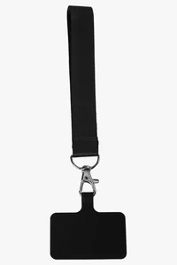 C63s Cellphone Petersham Wrist Lanyard — Black
