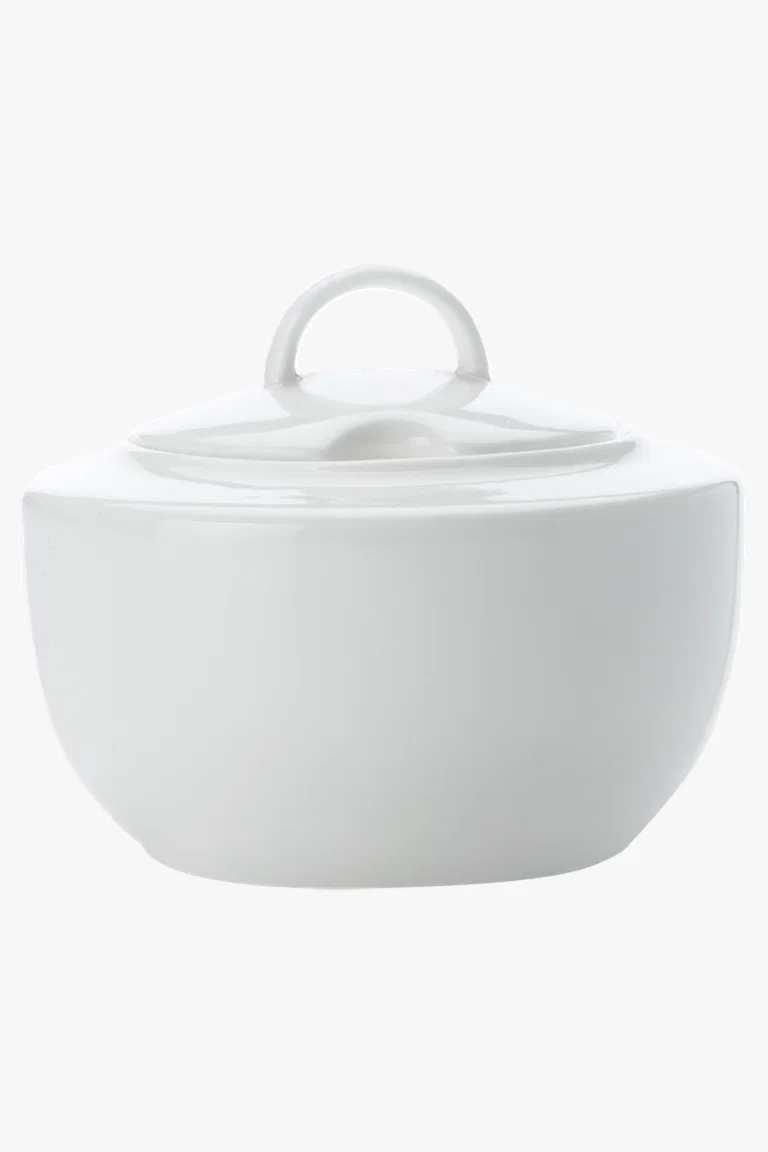 C63s Cashmere Coupe Sugar Bowl — White