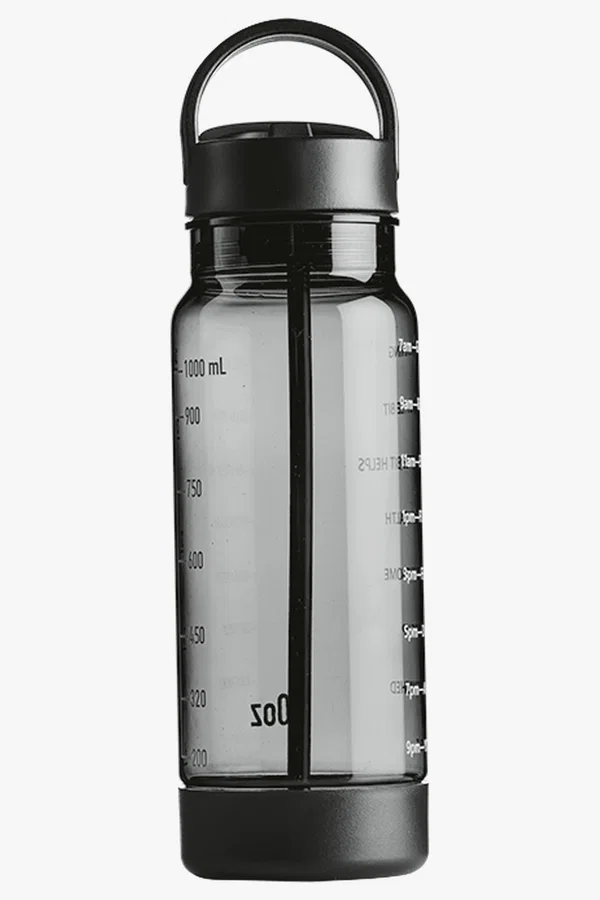 C63s 1L Torrent Water Bottle With Straw — Black