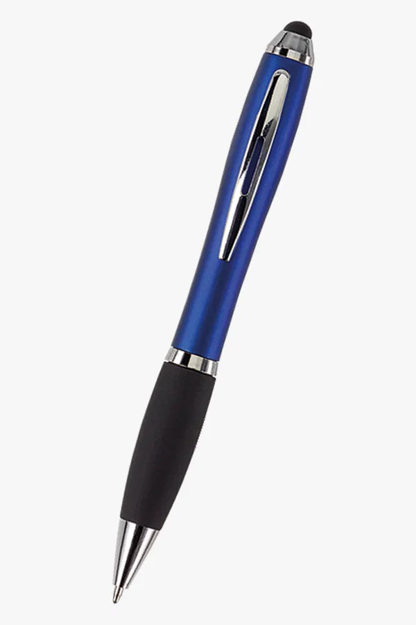 C63s Ballpoint with Rubber Grip and Stylus — Blue