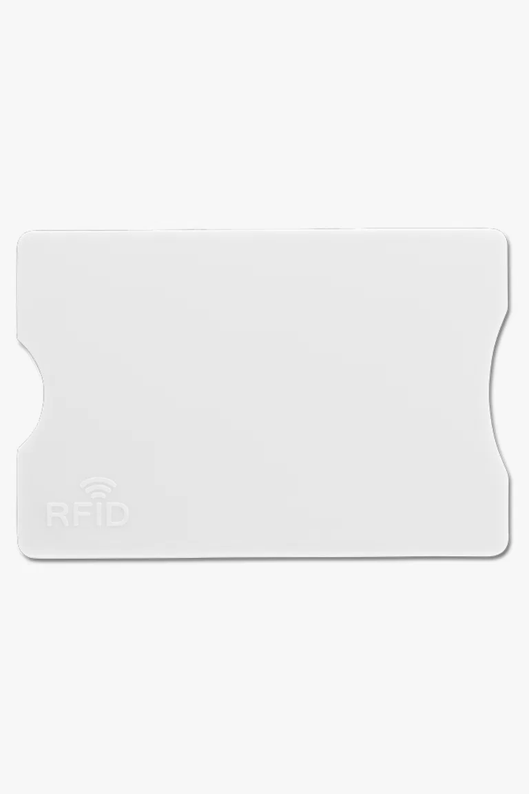 C63s Plastic Card Holder with RFID Protection — White