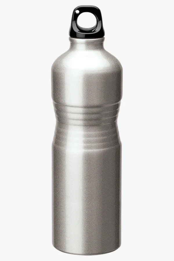 C63s 680ml Shaped Aluminium Water Bottle — Silver