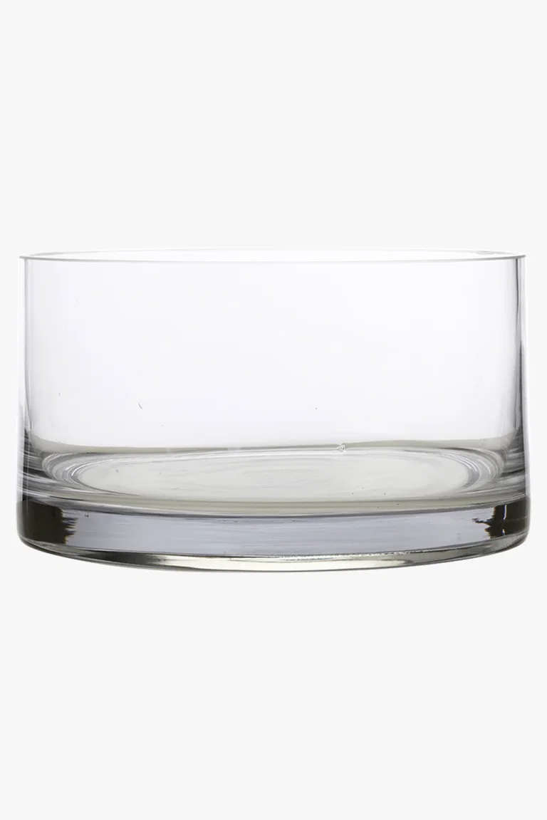 C63s Diamante Cylindrical Salad Bowl — Clear
