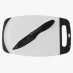 C63s Kitchen Knife With Cutting Board Set — Black