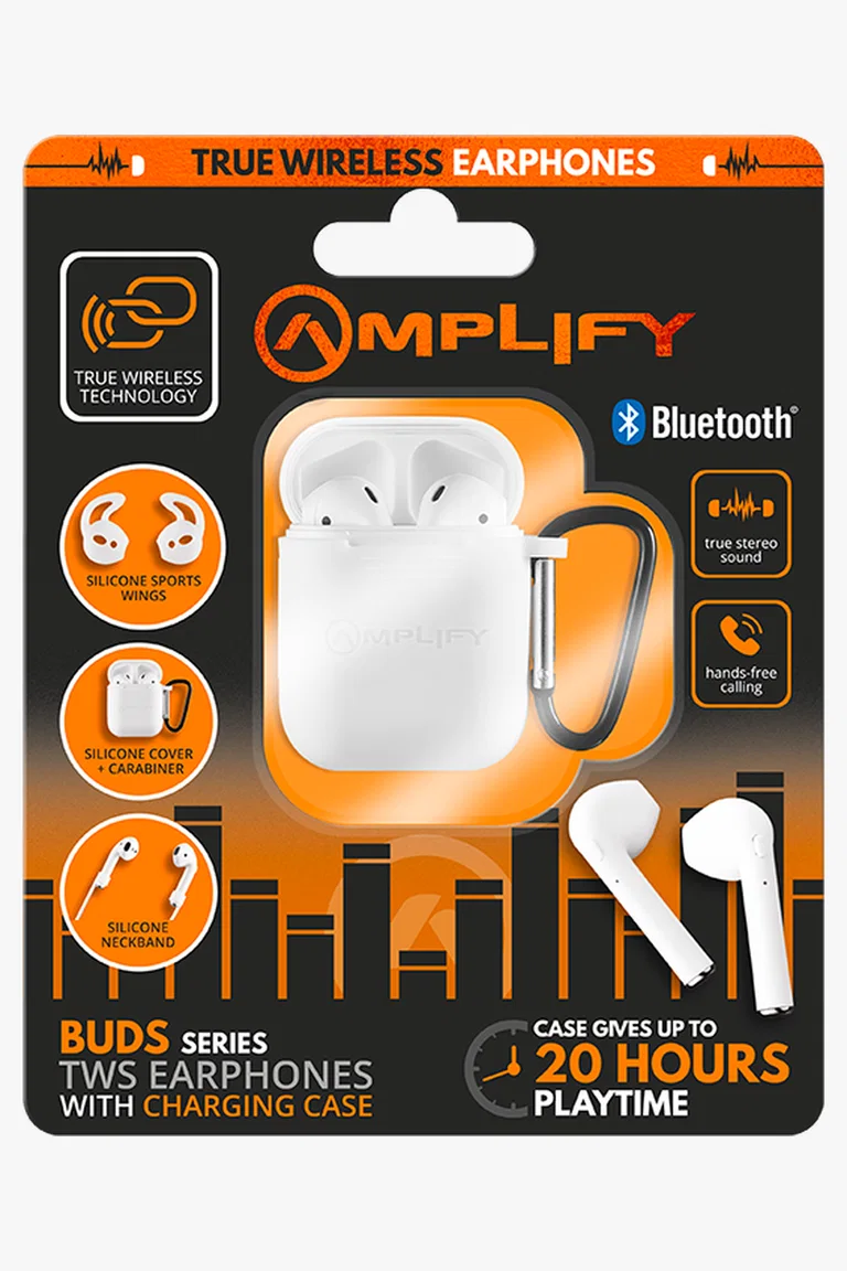 C63s Amplify Buds Series True Wireless Earphones with Accessories — White