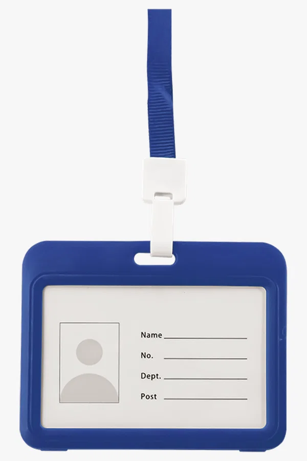 C63s Card Holder With Lanyard — Blue