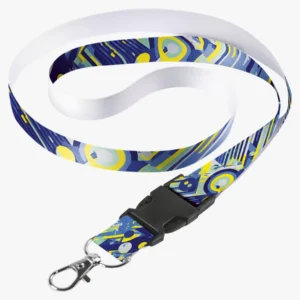 C63s Sublimated Lanyard Single Side Sub with Buckle & Ring — Various