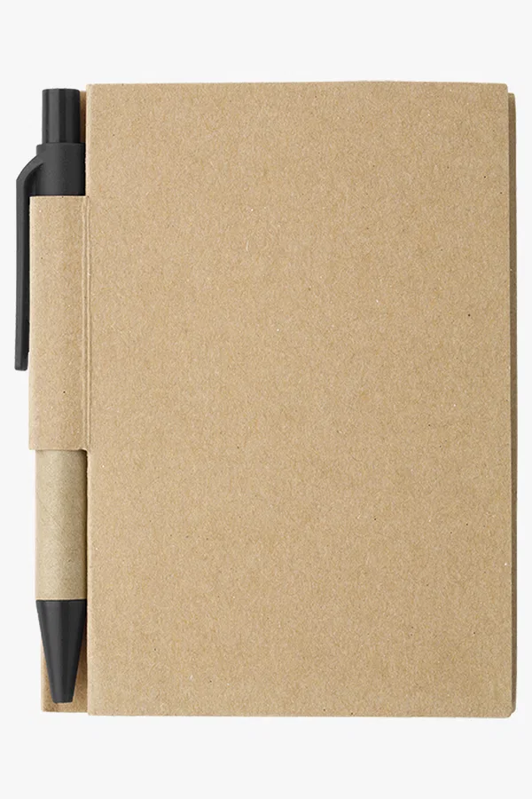 C63s Mini Recycled Notebook and Pen — Black