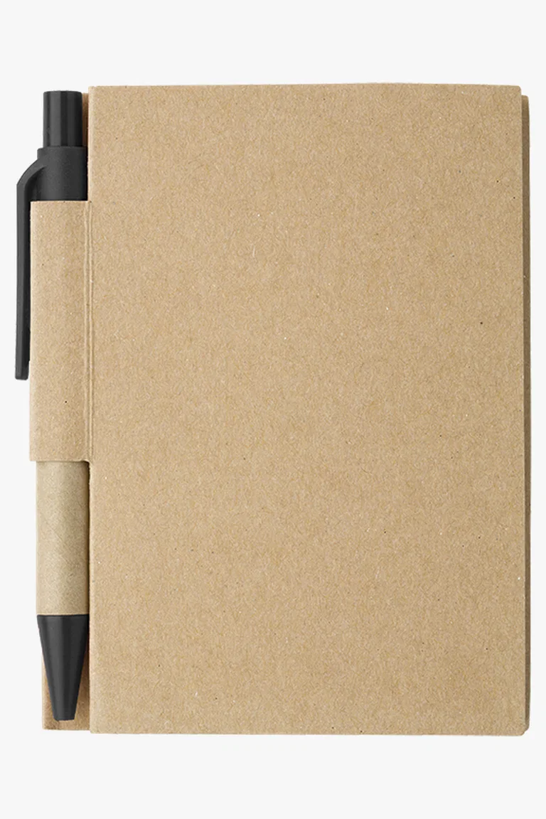 C63s Mini Recycled Notebook and Pen — Black