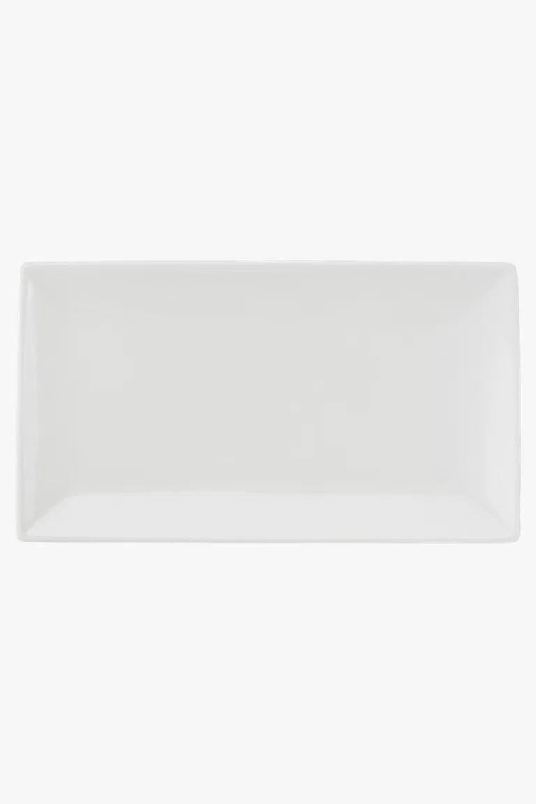 C63s White Basics Rectangular Platter — White
