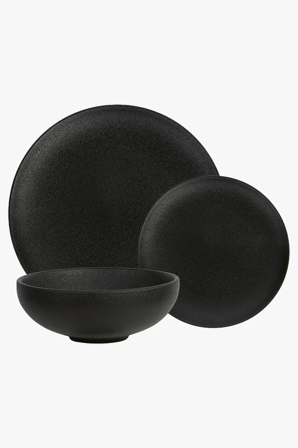 C63s Caviar Dinner Set 12 Piece — Black