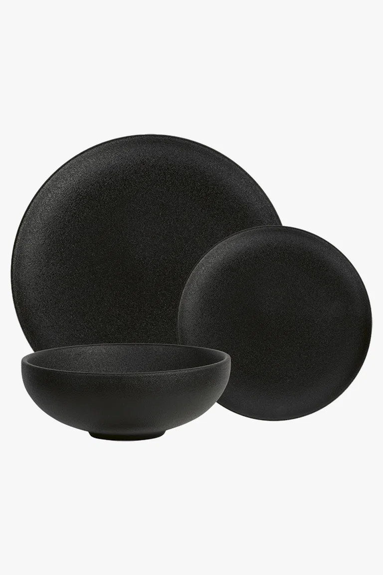 C63s Caviar Dinner Set 12 Piece — Black