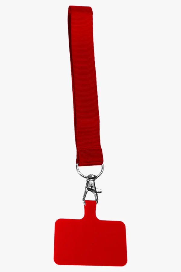 C63s Cellphone Petersham Wrist Lanyard — Red