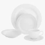C63s Arctic White 20 Piece Dinner Set — White